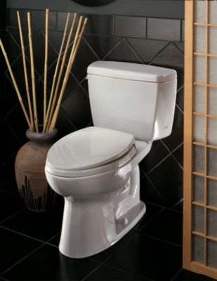 Eco Drake® Two-Piece Toilet, 1.28 Gpf, Taza redonda - TotoUSA.com