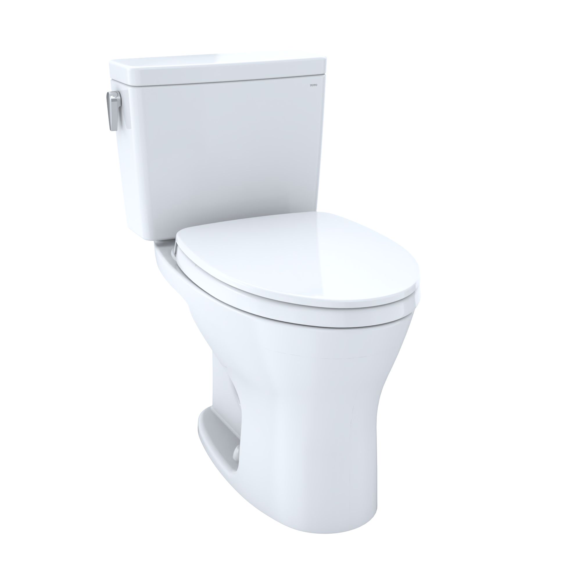 Drake® Two-Piece Toilet, 1.28 GPF & 0.8 GPF Elongated Bowl - Universal Height - 10" Rough-in