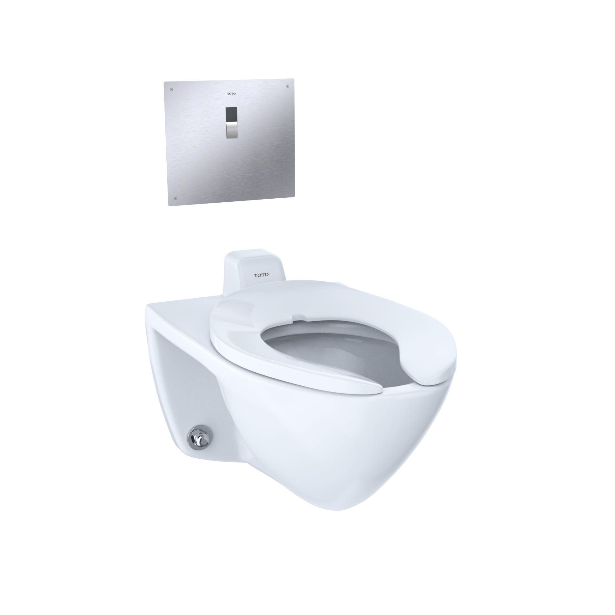 Commercial Flushometer High Efficiency Toilet, 1.28 GPF, Elongated 