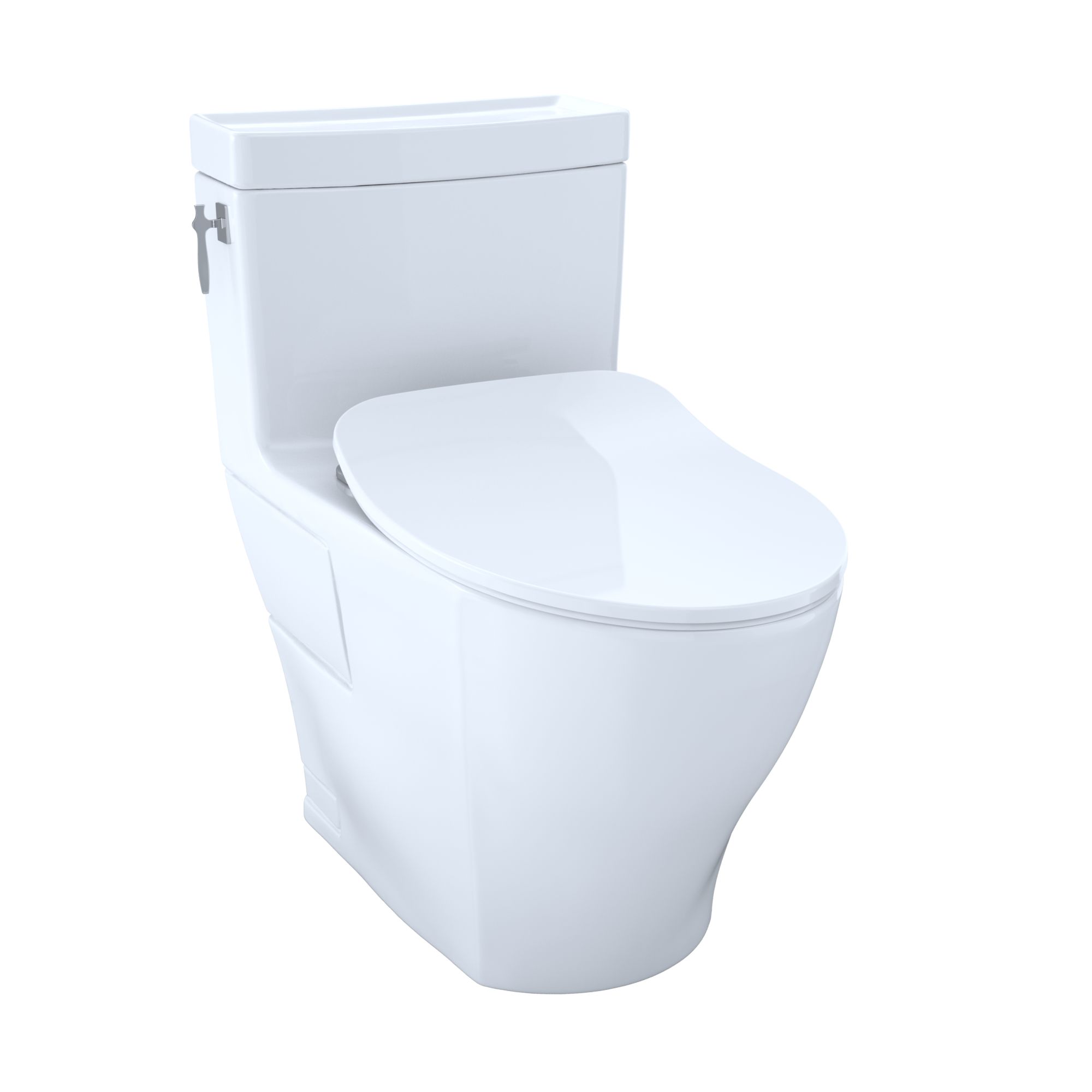 Aimes® One-Piece Toilet, 1.28GPF, Elongated Bowl - WASHLET®+ Connection - Slim Seat